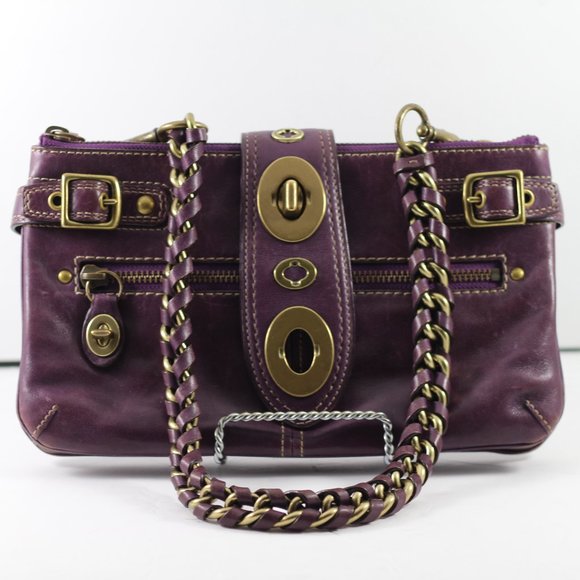 Coach Handbags - **SOLD**Coach - Legacy Bridget Bag - Limited Edition. Purple Leather.
